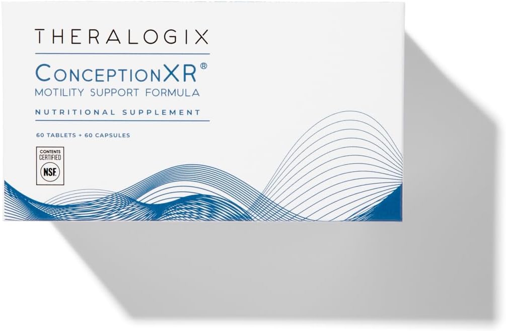 Male Fertility Supplements for Sperm Health - NSF Certified, 360 Count (Pack of 3) - Theralogix ConceptionXR Motility Support Formula - Men's Preconception Vitamins