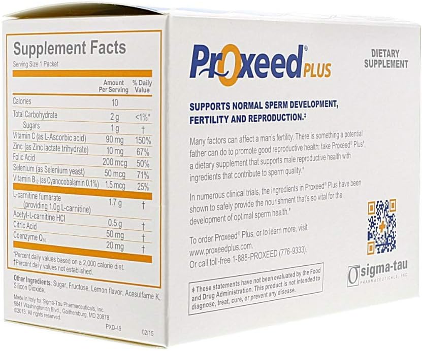 Male Fertility Support Supplement - Proxeed Plus, 270 Servings, 9 Boxes