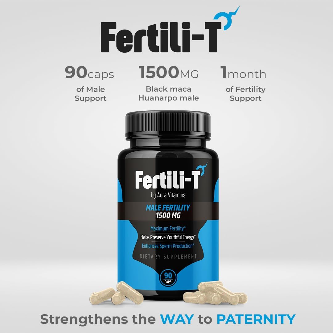 Male Fertility Support Supplement | 1500 MG | Boost Sperm Health & Energy | 90 Capsules | Natural Fertility Booster