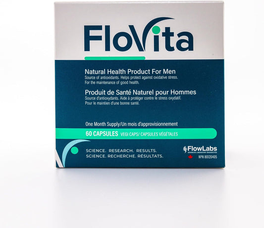 Male Fertility Support Supplement with CO-Q10, L-Carnitine, Vitamin E - 60 Capsules by FloVita