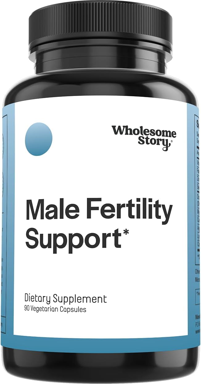 Male Fertility Support Supplements | Men's Prenatal Vitamins for Healthy Sperm & Motility | Clean Label Project Certified - 30 Day Supply
