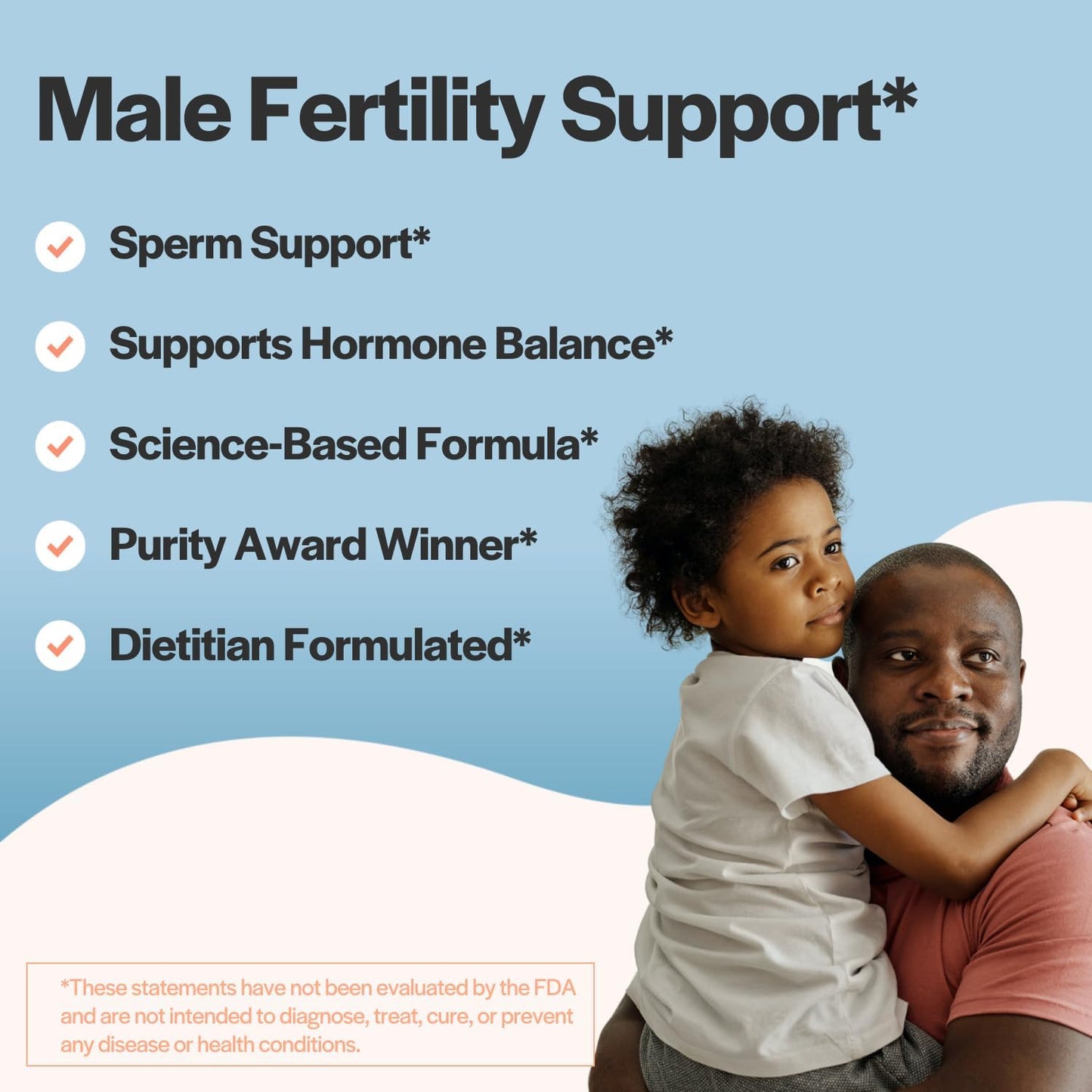 Male Fertility Support Supplements | Men's Prenatal Vitamins for Healthy Sperm & Motility | Clean Label Project Certified - 30 Day Supply