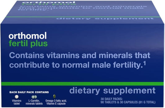 Male Prenatal Supplements with Selenium and L-Carnitine for Conception, 30-Day Supply by Orthomol