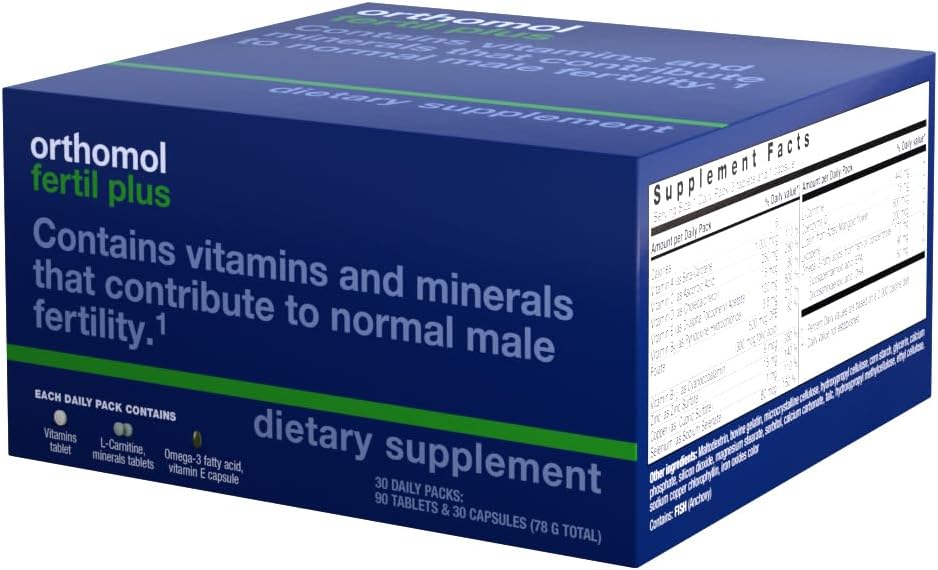 Male Prenatal Supplements with Selenium and L-Carnitine for Conception, 30-Day Supply by Orthomol