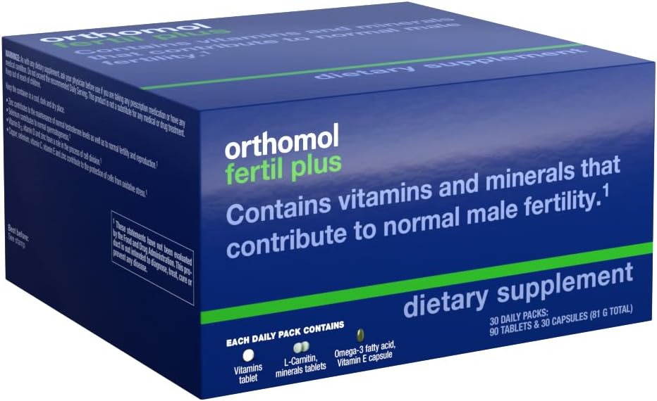 Male Prenatal Supplements with Selenium and L-Carnitine for Conception, 30-Day Supply by Orthomol