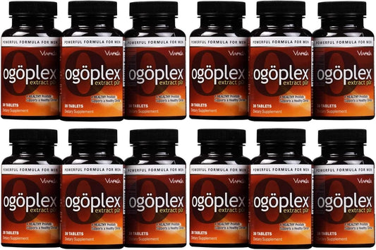 Male Prostate Health Supplement with Swedish Flower Pollen & Saw Palmetto - 1 Month Supply (12 Pack)