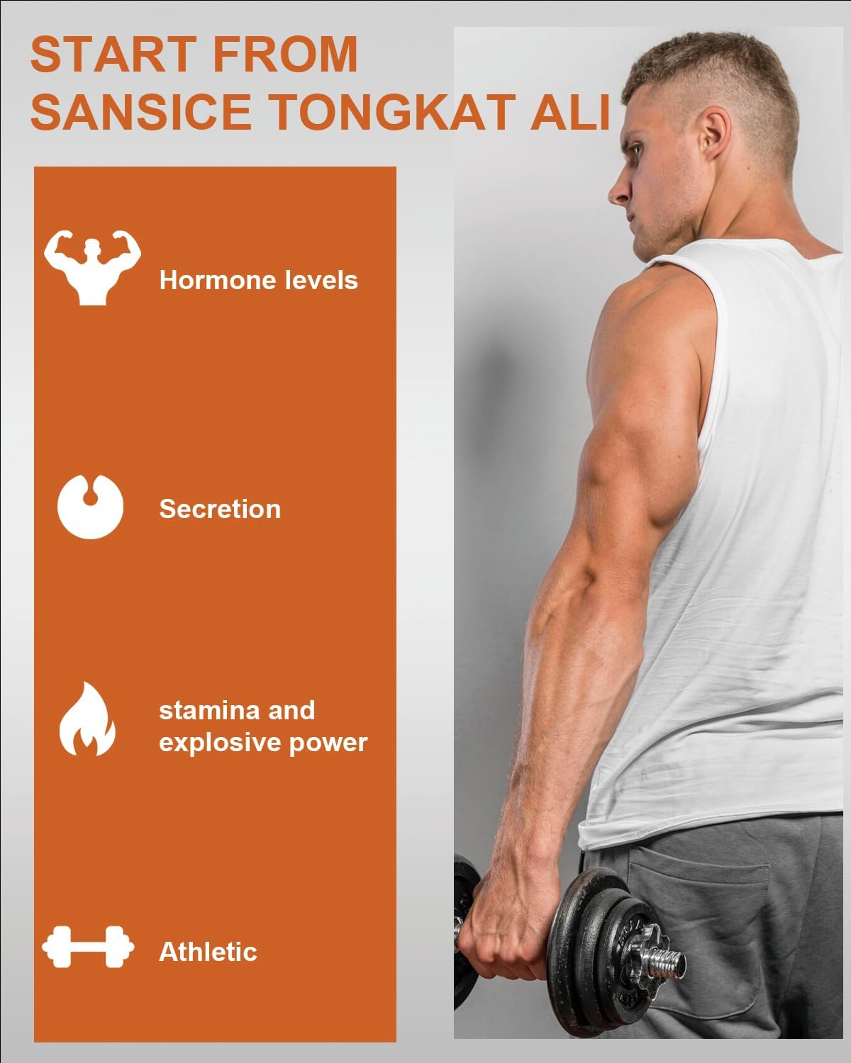 Male Vitality Supplement with Tongkat Ali, Horny Goat Weed, Oryzanol & Colostrum - Hormone, Energy, Strength - 60 Capsules