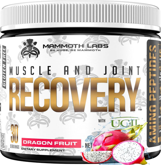 Mammoth Labs BCAA Muscle Recovery Drink with Amino Acids, Collagen, Leucine, Beta Alanine, Carnitine - Sugar & Caffeine Free
