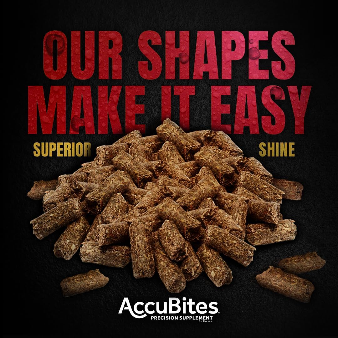 Manna Pro AccuBites Radiance Equine Supplement for Skin, Coat, & Hoof Health - Omega 3, 6, Biotin - 7.5 lbs - Alfalfa Flavored