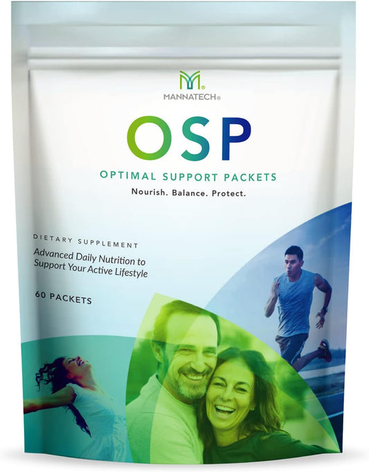 Mannatech OSP Daily Vitamins: Immune Support & Antioxidant Supplement - 60 Packets, Ashwagandha Capsules, Self-Care Benefits