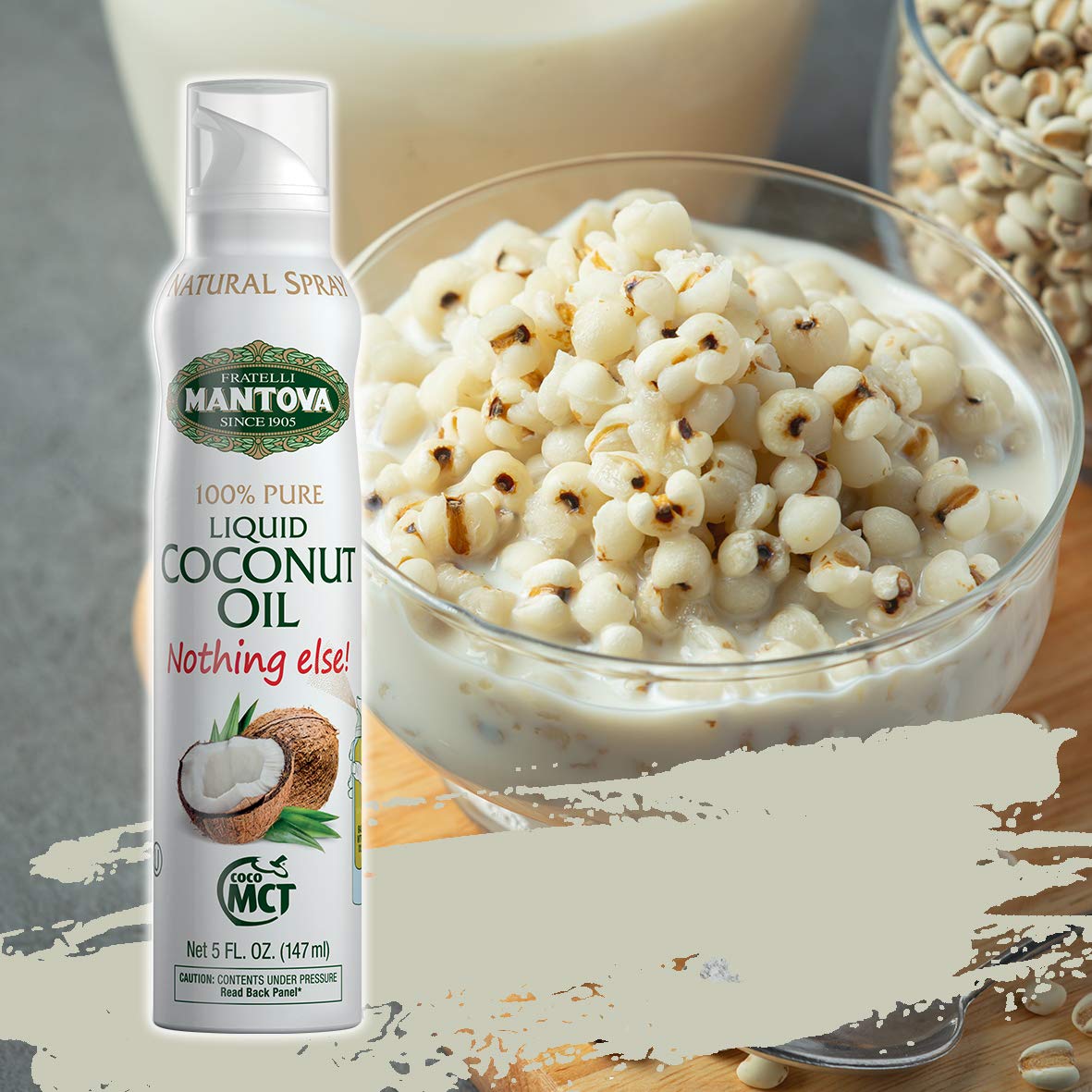 Mantova Keto Spray Oil Set - Avocado, Ghee, Coconut MCT Oil - Pack of 3 for Healthy Cooking