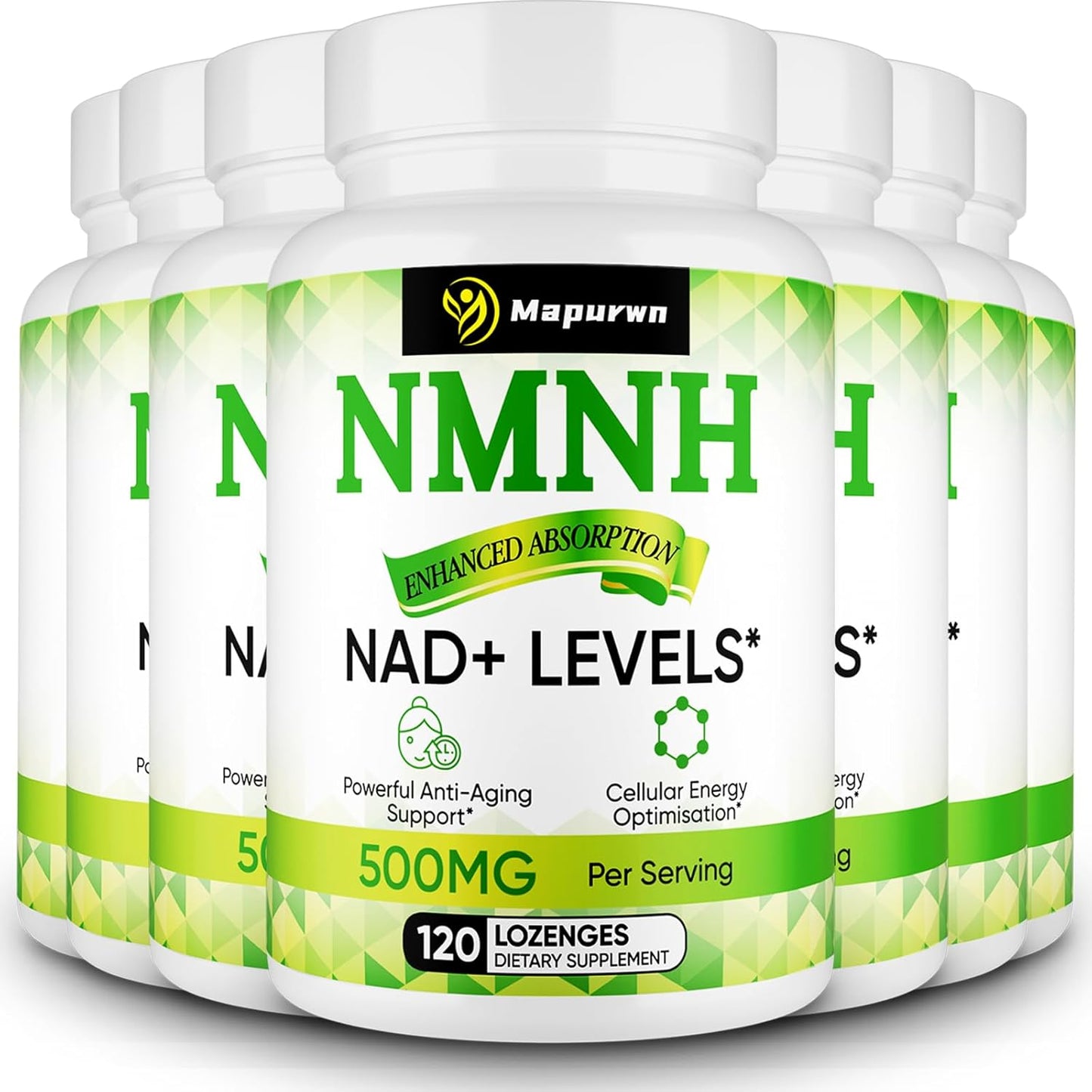 Mapurwn NMNH Supplement 500mg - 7 Pack for Enhanced Nutrition Support