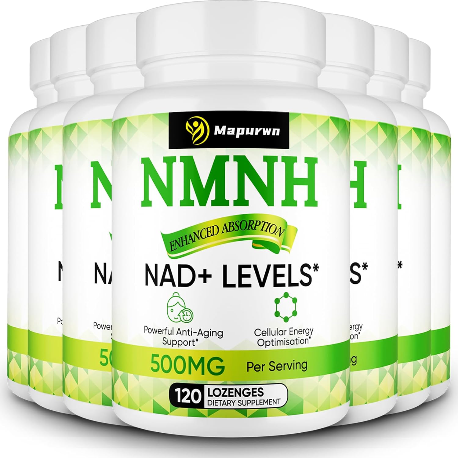 Mapurwn NMNH Supplement 500mg - 7 Pack for Enhanced Nutrition Support