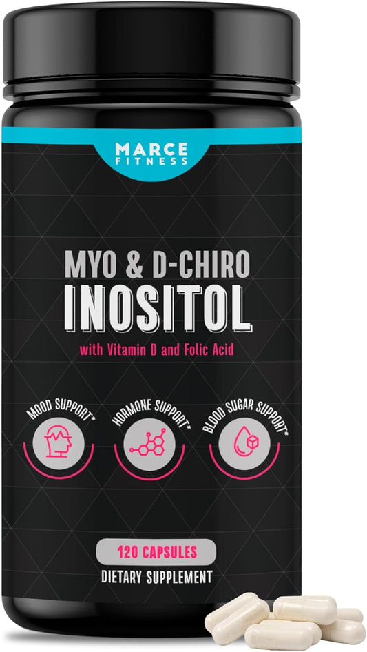 MARCE FITNESS Myo & D-Chiro Inositol Capsules for Improved Health and Wellness