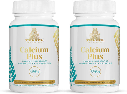 Marine Calcium Supplement with UAF1000+ Antioxidant for Bone & Joint Health - 2 Bottles, 180 caps