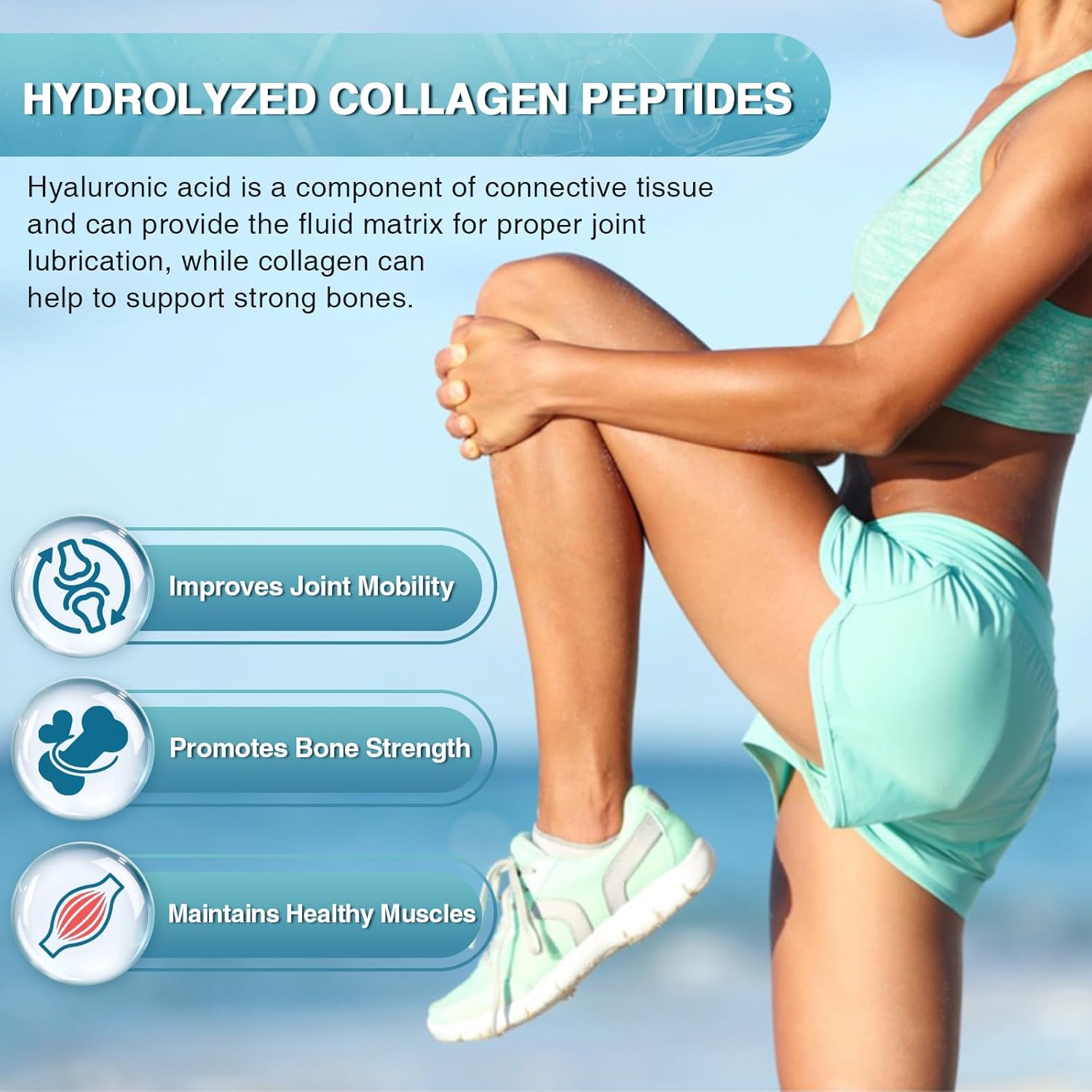 Marine Collagen Peptides Powder with Probiotics, Vitamin C, and Hyaluronic Acid - Type I & III Collagen for Skin, Hair, Nails, and Joints - Wild-Caught Fish and Grass-Fed Bovine - 35 Servings