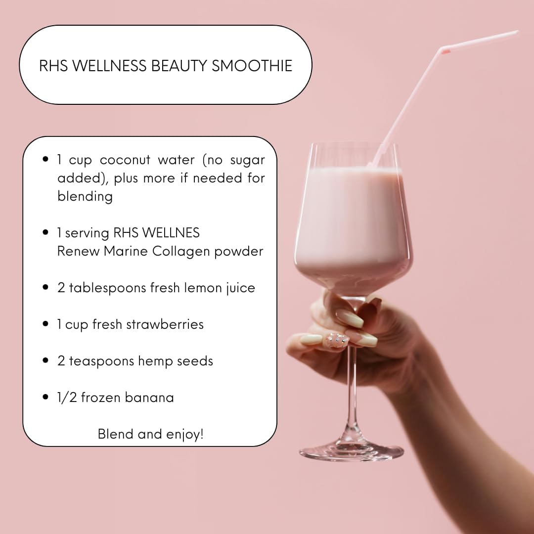 Marine Collagen Powder with Biotin & Hyaluronic Acid for Hair, Skin & Nails - Unflavored, 20 Scoops, 8oz
