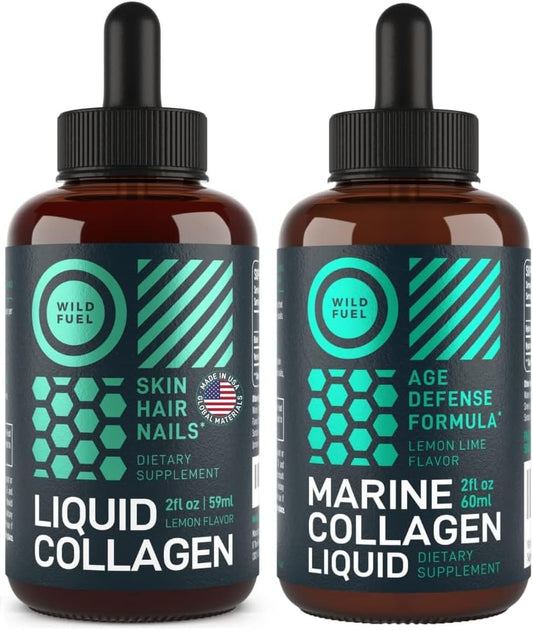 Marine Liquid Collagen Bundle with Biotin for Wild Fuel Energy
