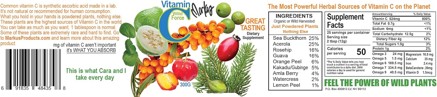 Markus Wild Force Vitamin C Supplement - Immune Boosting Antioxidant Formula