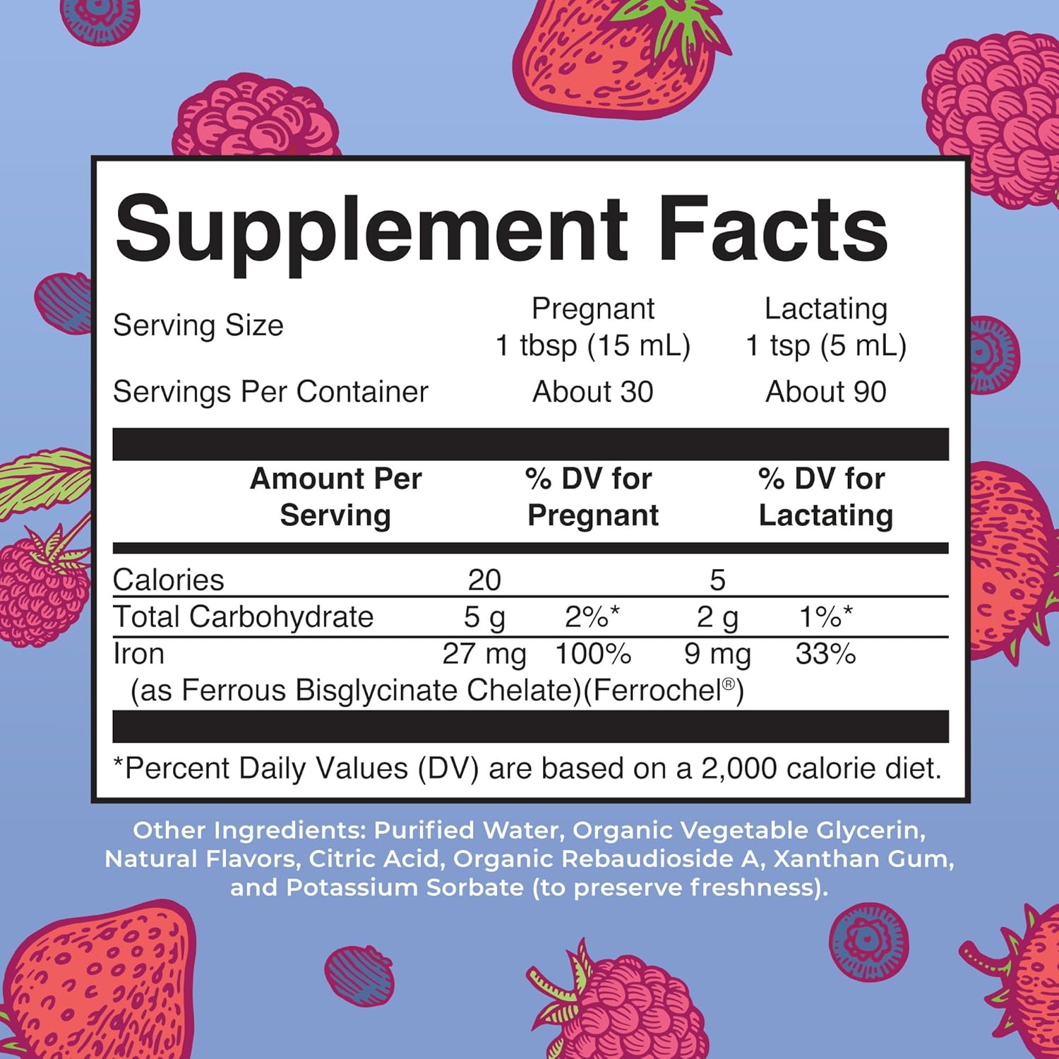 MaryRuth Organics Liquid Iron Supplement for Prenatal & Postnatal Support - Iron Deficiency, Immune Boost - Vegan, Non-GMO, 15.22 Fl Oz