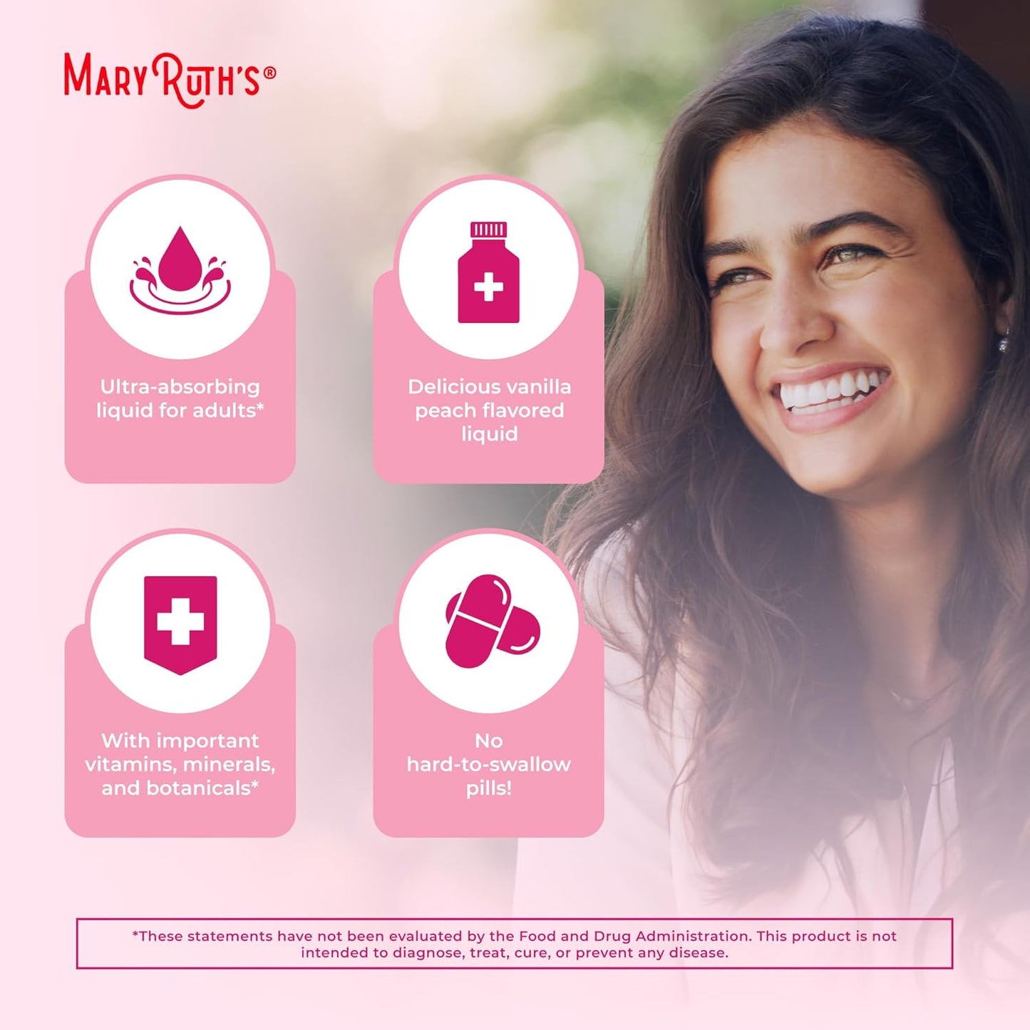 MaryRuth Organics Women's Immune Support Multivitamin with Ashwagandha - Liquid, Sugar Free, Vegan, Non-GMO - 14 Servings