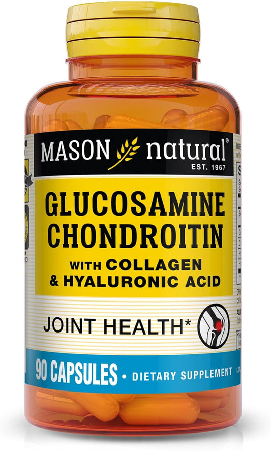 Mason Natural Glucosamine Chondroitin Capsules - 90 Count - Dietary Supplement for Joint, Bone, and Cartilage Health
