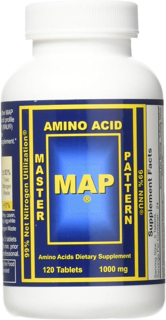Master Amino Acid Pattern 1000mg Muscle Building Supplement by Pam GM Concepts - INRC Map 2