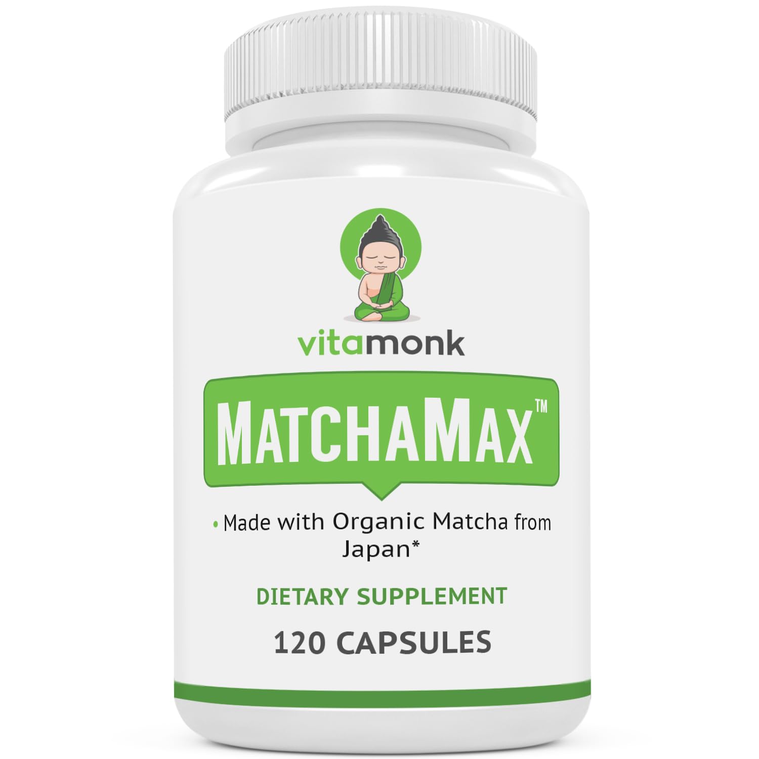 MatchaMax Matcha Capsules with L-Theanine 400mg - Energy Boost and Focus Enhancement Bundle by VitaMonk