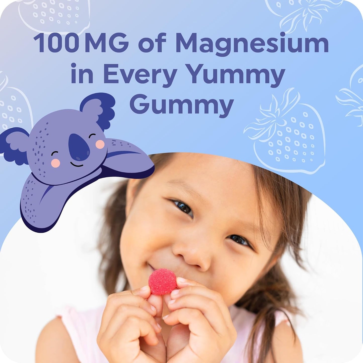 MAV NUTRITION Calm Gummies for Kids with Magnesium, Chamomile, and Lemon Balm | Natural Sleep Aid for Children | Non-GMO, Gluten-Free, 60ct