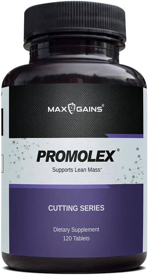 MAX GAINS Promolex Natural BCAA Supplement for Lean Muscle Mass - 120 Tablets
