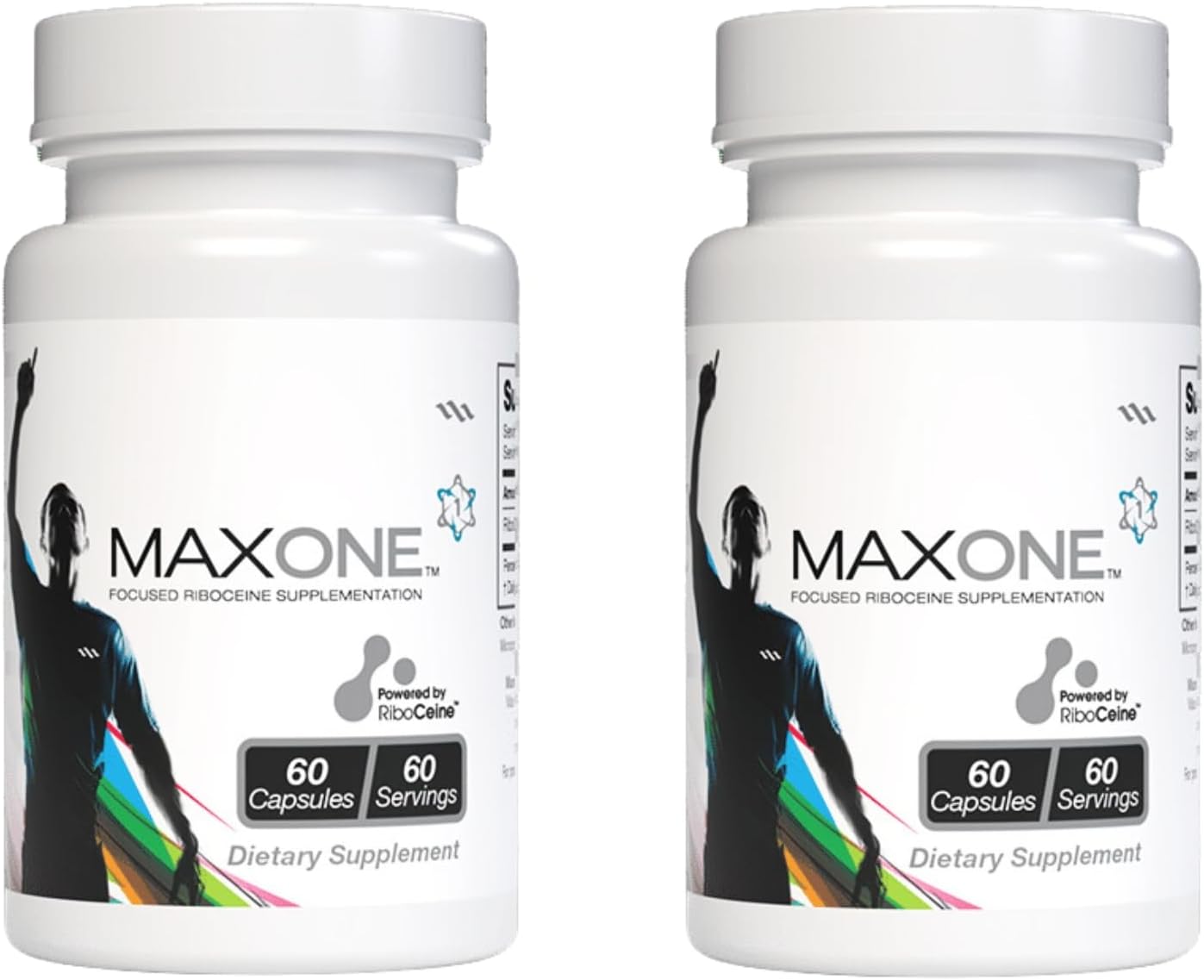 Max International Max One Riboceine Supplement - 60 Vegetable Capsules (Pack of 2) - 30 Servings
