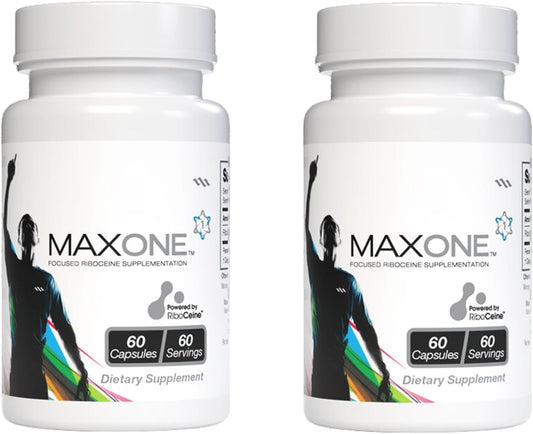 Max International Max One Riboceine Supplement - 60 Vegetable Capsules (Pack of 2) - 30 Servings