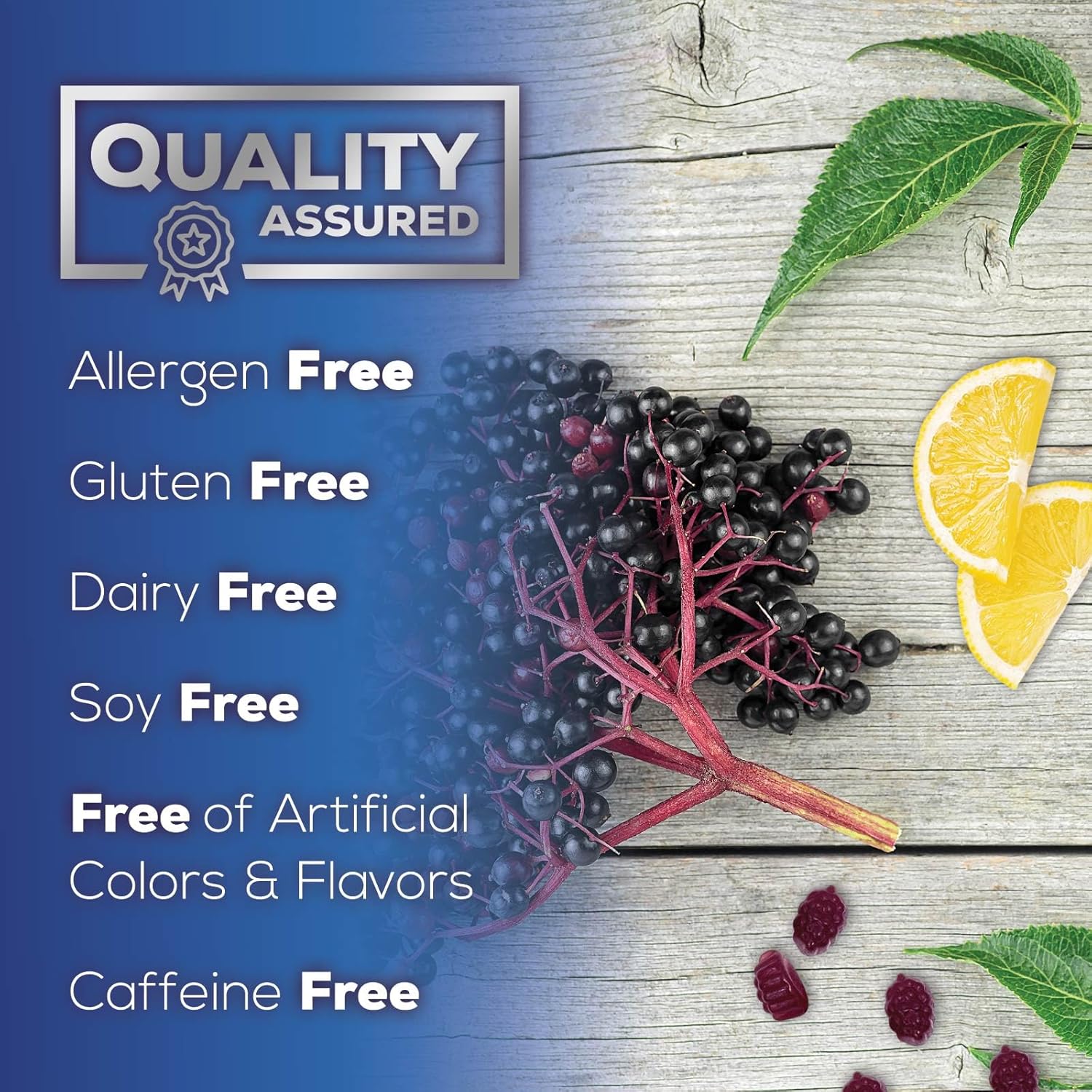 Max Potency Elderberry Gummies with Zinc & Vitamin C for Immune Support - Vegan Supplement for Adults & Kids - 120 Gummies