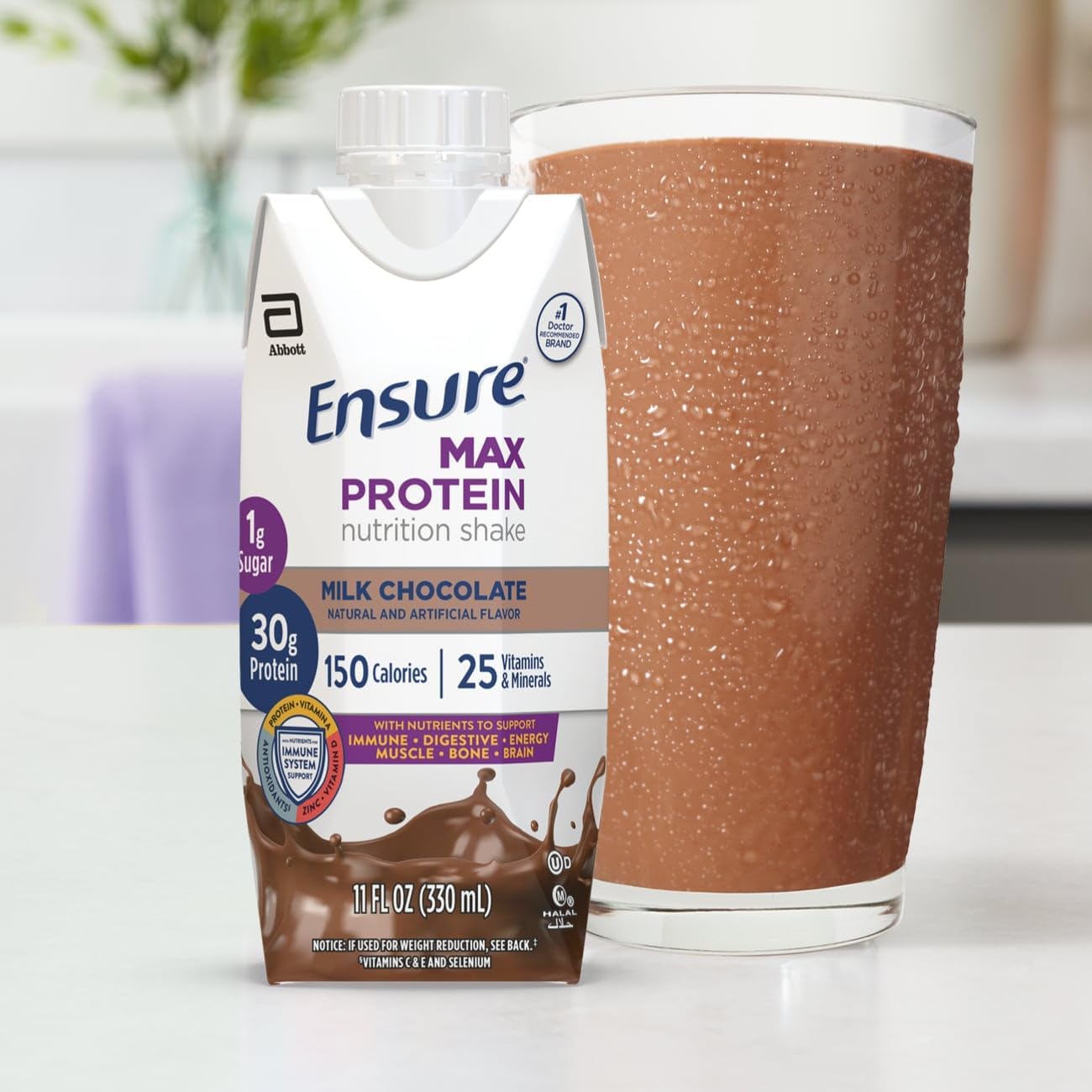 Max Protein Shake | Milk Chocolate | Ready to Drink | 30g Protein | Muscle Building | Low Sugar & High Fiber | 11 fl oz - 12 Pack