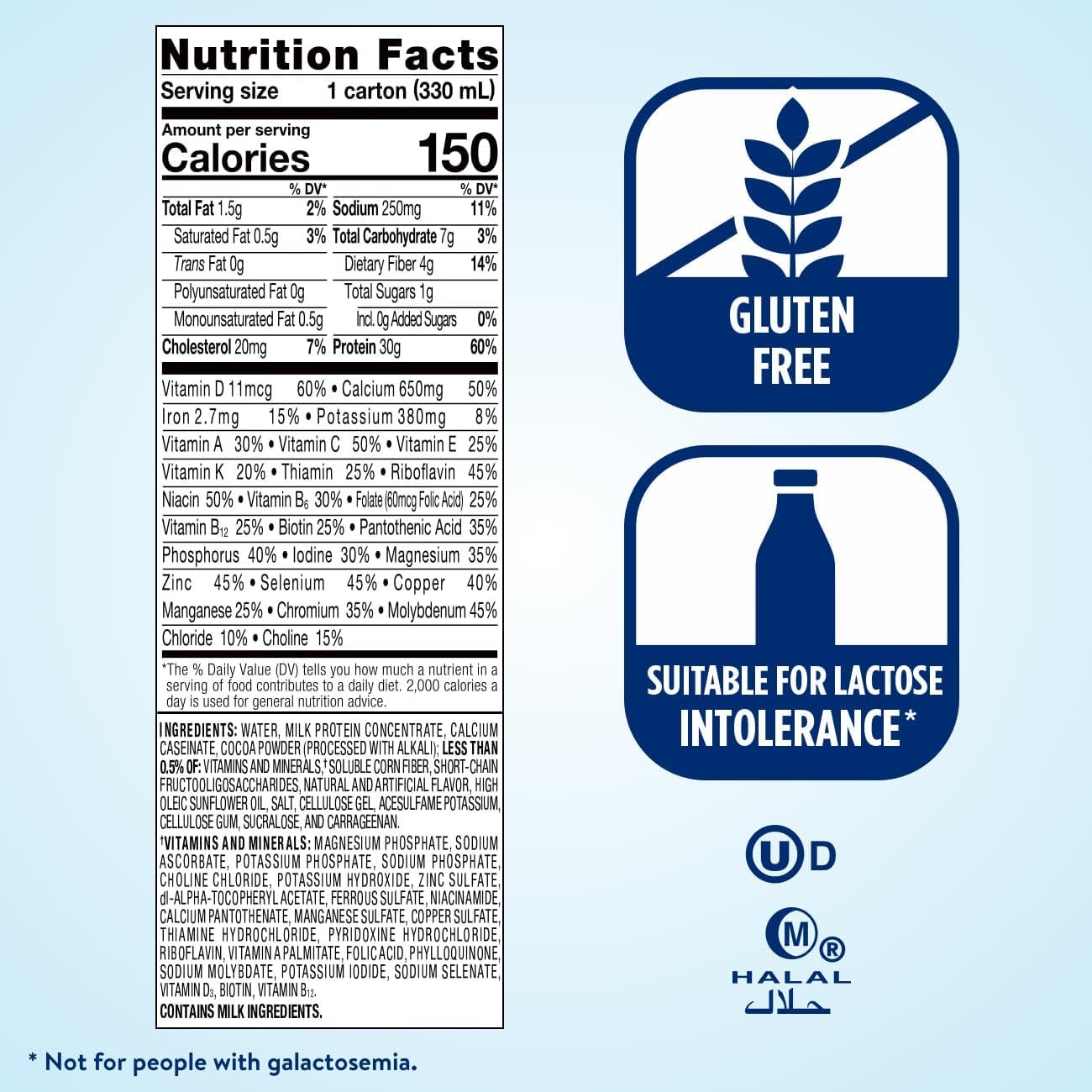 Max Protein Shake | Milk Chocolate | Ready to Drink | 30g Protein | Muscle Building | Low Sugar & High Fiber | 11 fl oz - 12 Pack