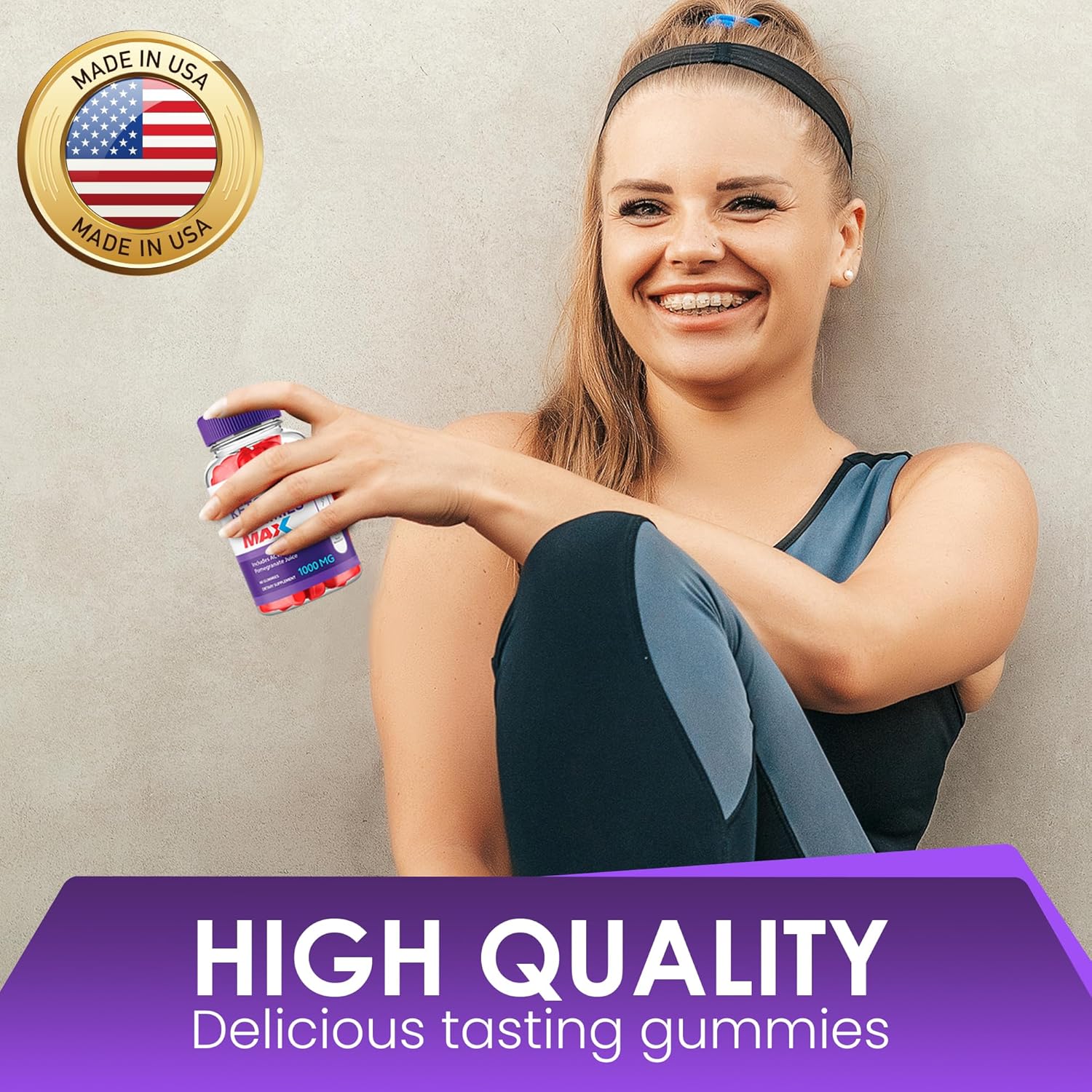 Max Strength Nutrocell Biolife Keto ACV Gummies with Pomegranate Juice and B12 - 60 Gummys Bio Lyfe Pack