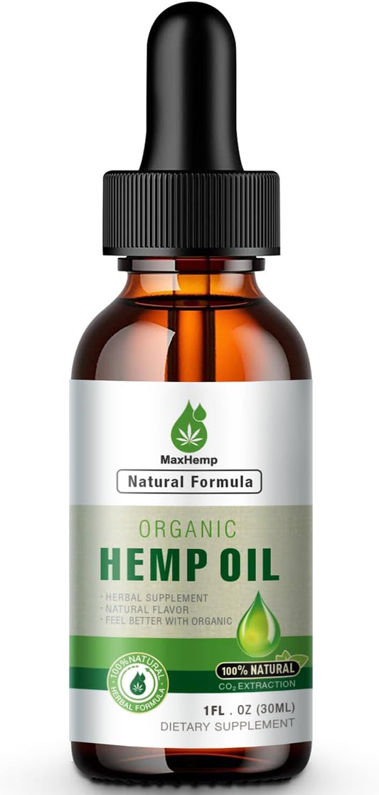 MaxHemp Adult Natural Vitamin Oil - MX0130-72, 100% Organic & Pure Formula for Daily Use