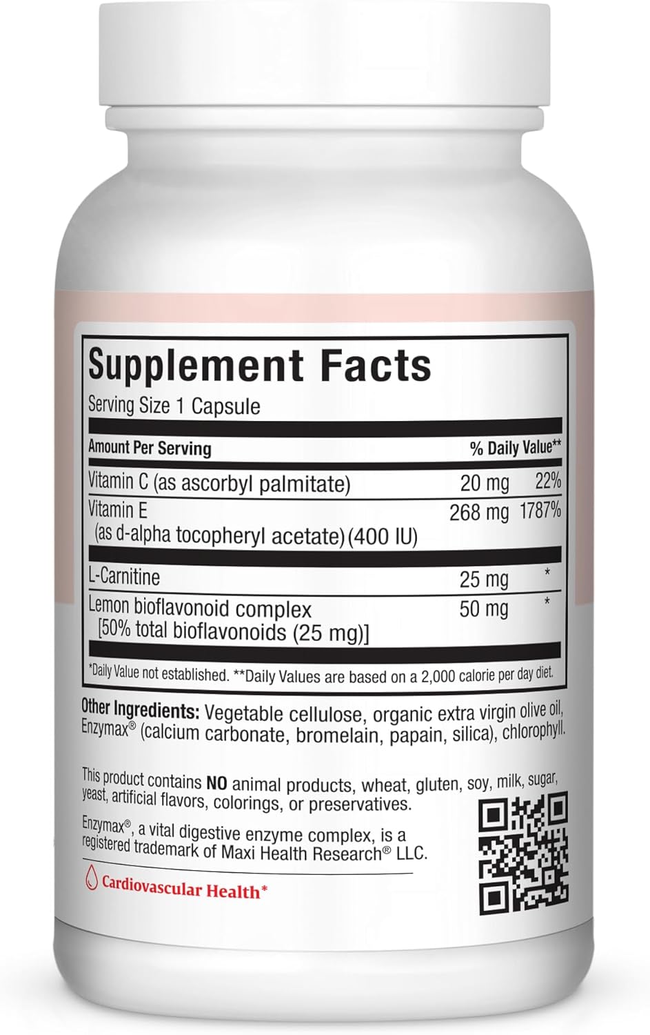 Maxi Health Circu-E 400 IU Capsules - Natural Vitamin E for Body's Defense System - 60 Capsules - Kosher Formula