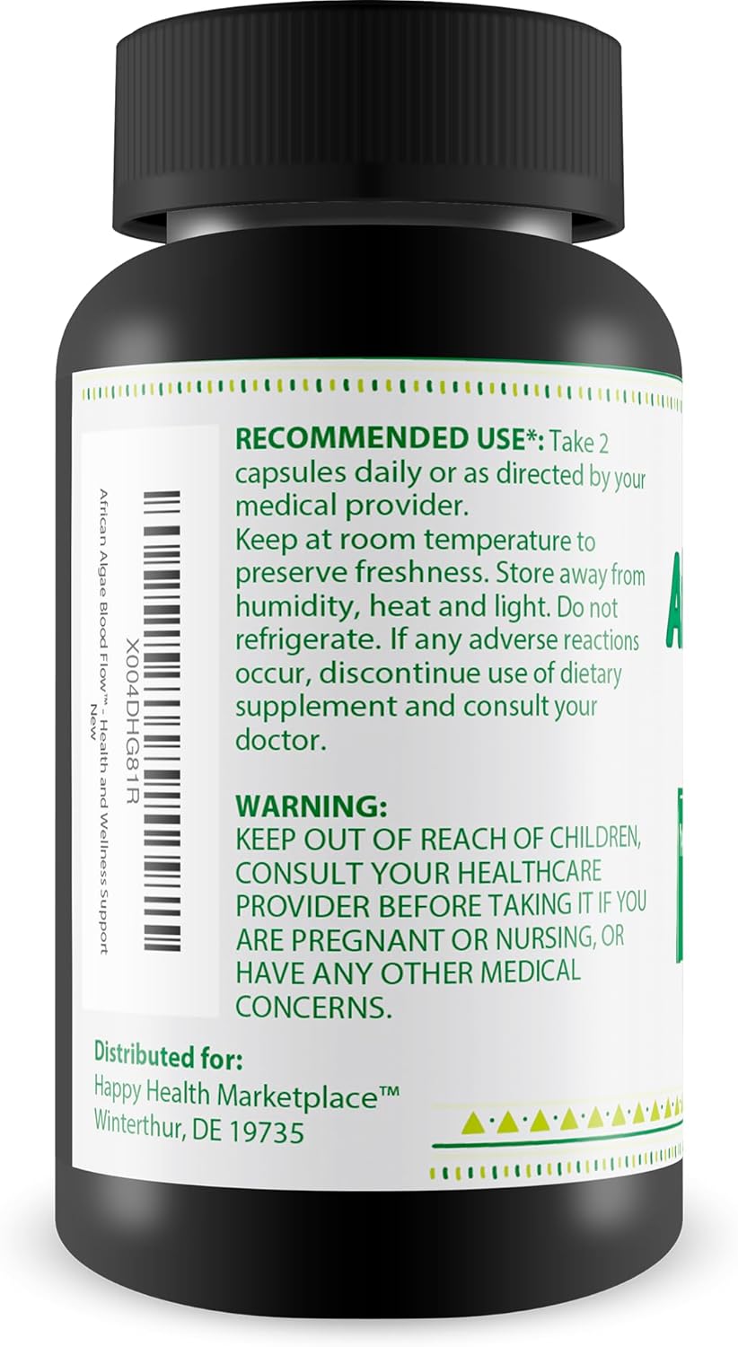 Maximize Men's Circulation with African Algae Blood Flow Supplement Capsules