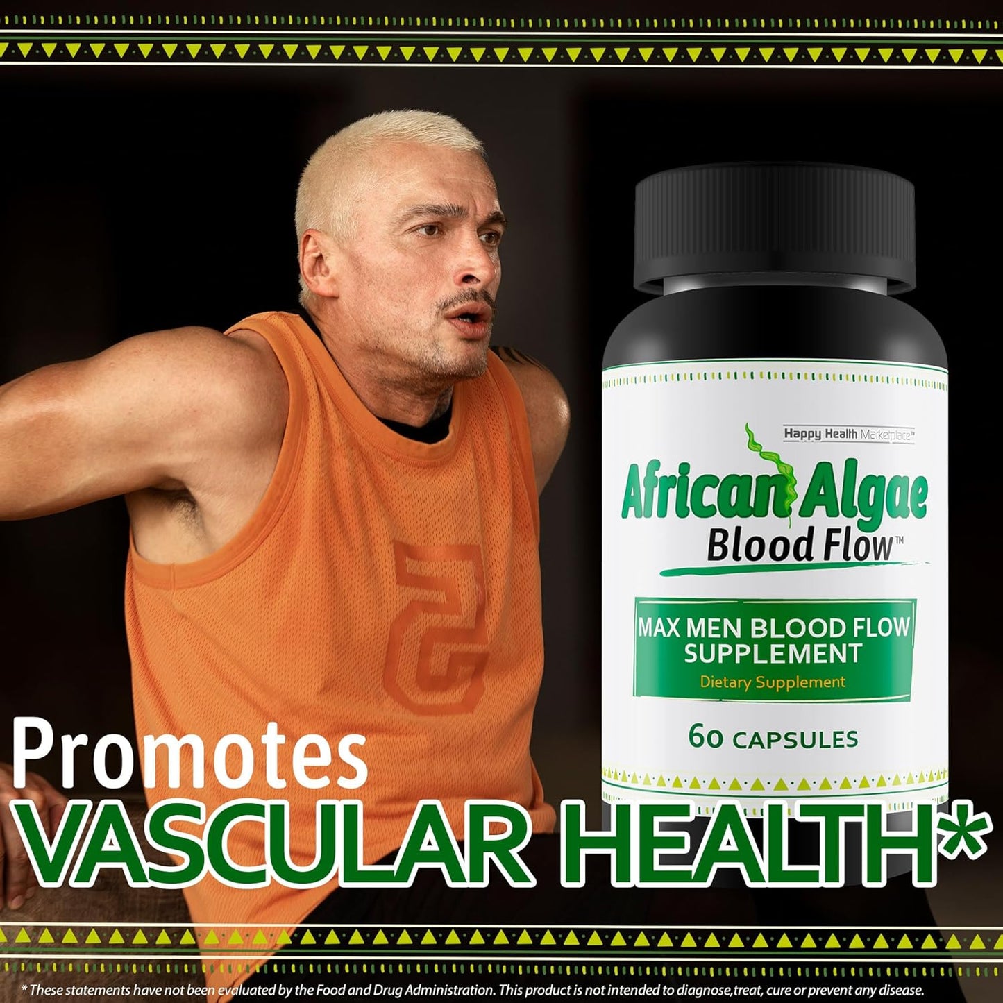 Maximize Men's Circulation with African Algae Blood Flow Supplement Capsules
