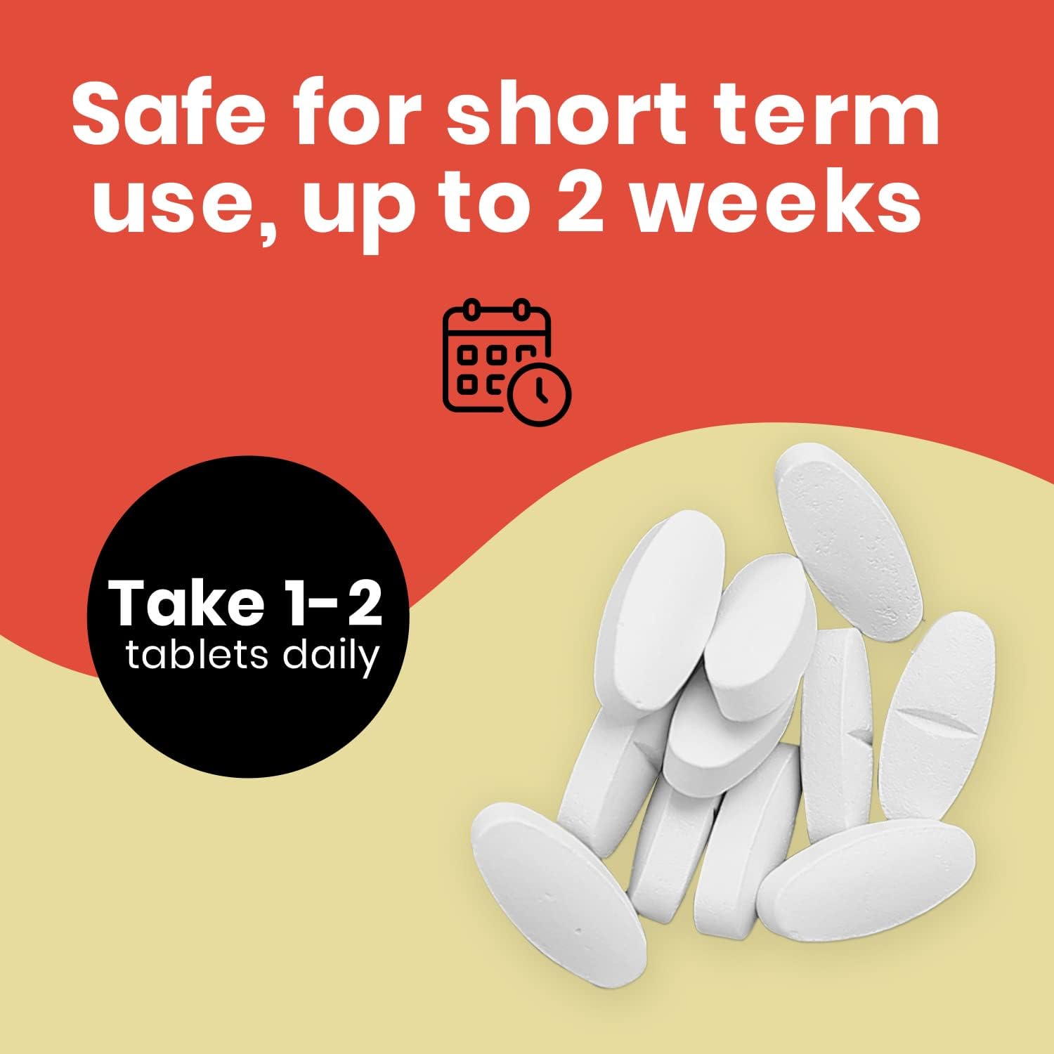 Maximum Protection Potassium Iodide Pills with Calcium Carbonate for Thyroid Support | Short Term Use Iodine Tablets | 130mg | 75 ct 2pk | Made in USA