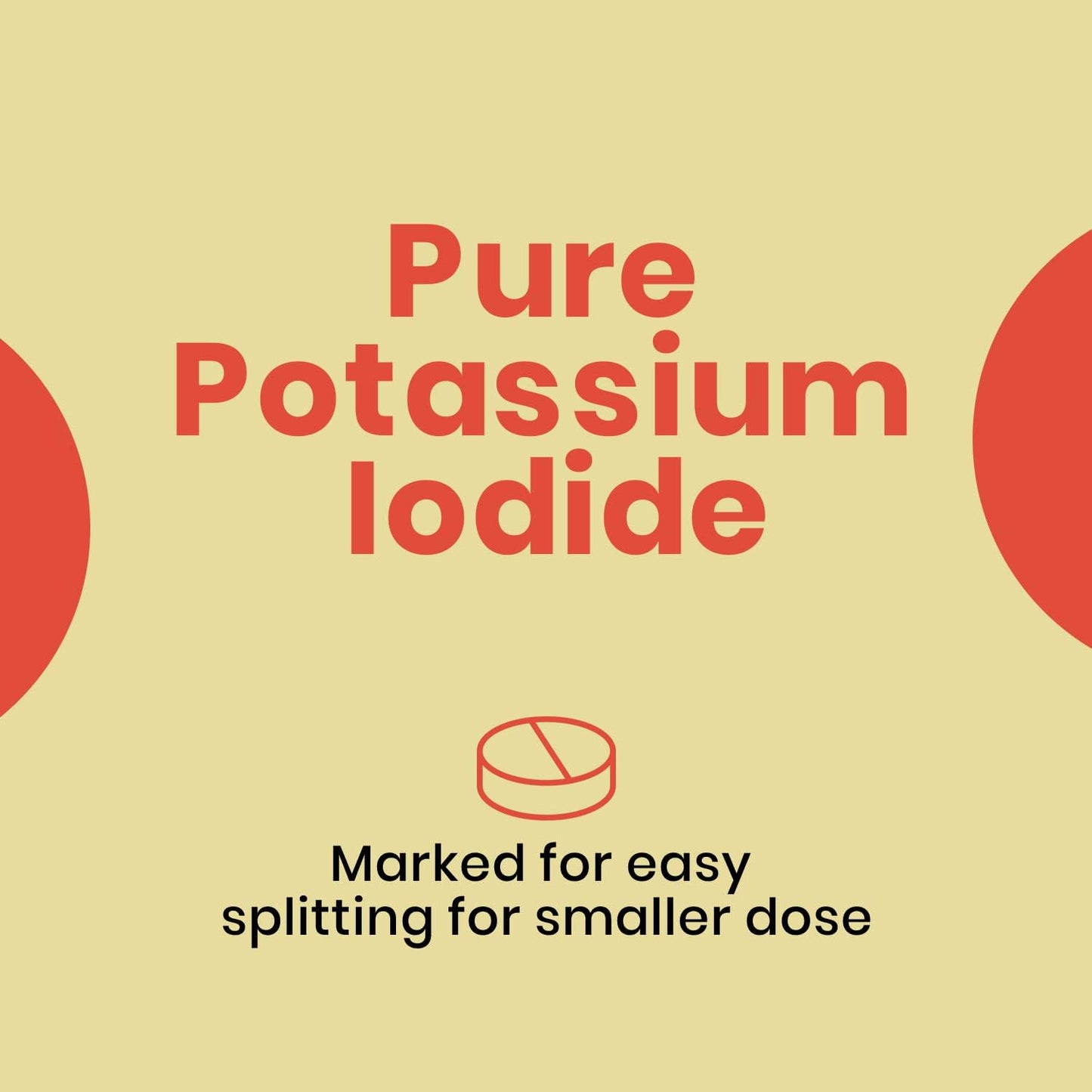 Maximum Protection Potassium Iodide Pills with Calcium Carbonate for Thyroid Support | Short Term Use Iodine Tablets | 130mg | 75 ct 2pk | Made in USA