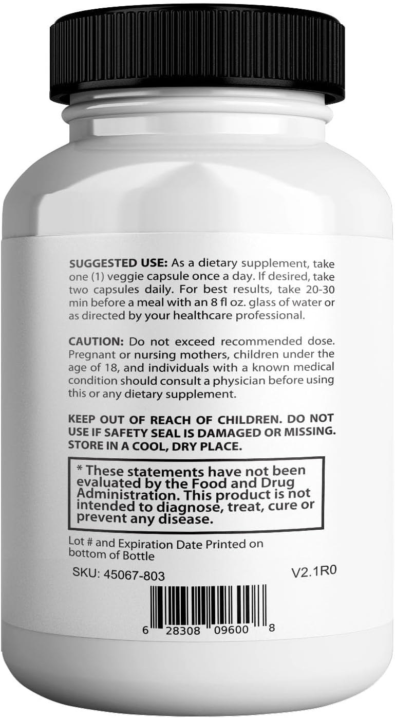 Maximum Strength BIOQUIRE Gluco Pure Ultra Dietary Supplement - 60 Capsules - Supports Healthy Blood Sugar Levels - Optimizes Overall Health
