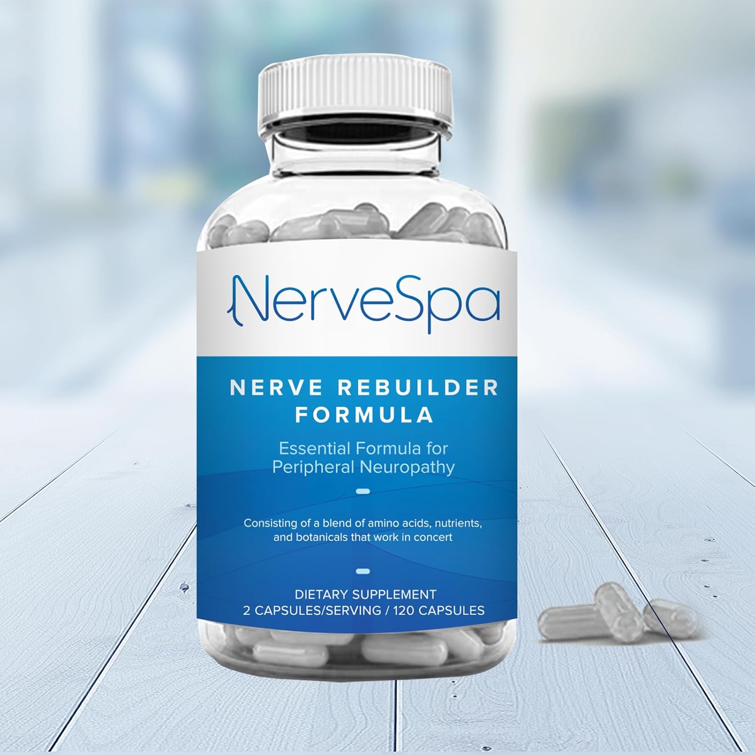 Maximum Strength Nerve Support Supplement with Nitric Oxide & L-Arginine - 120 Capsules for Feet, Hands, Legs, and Toes