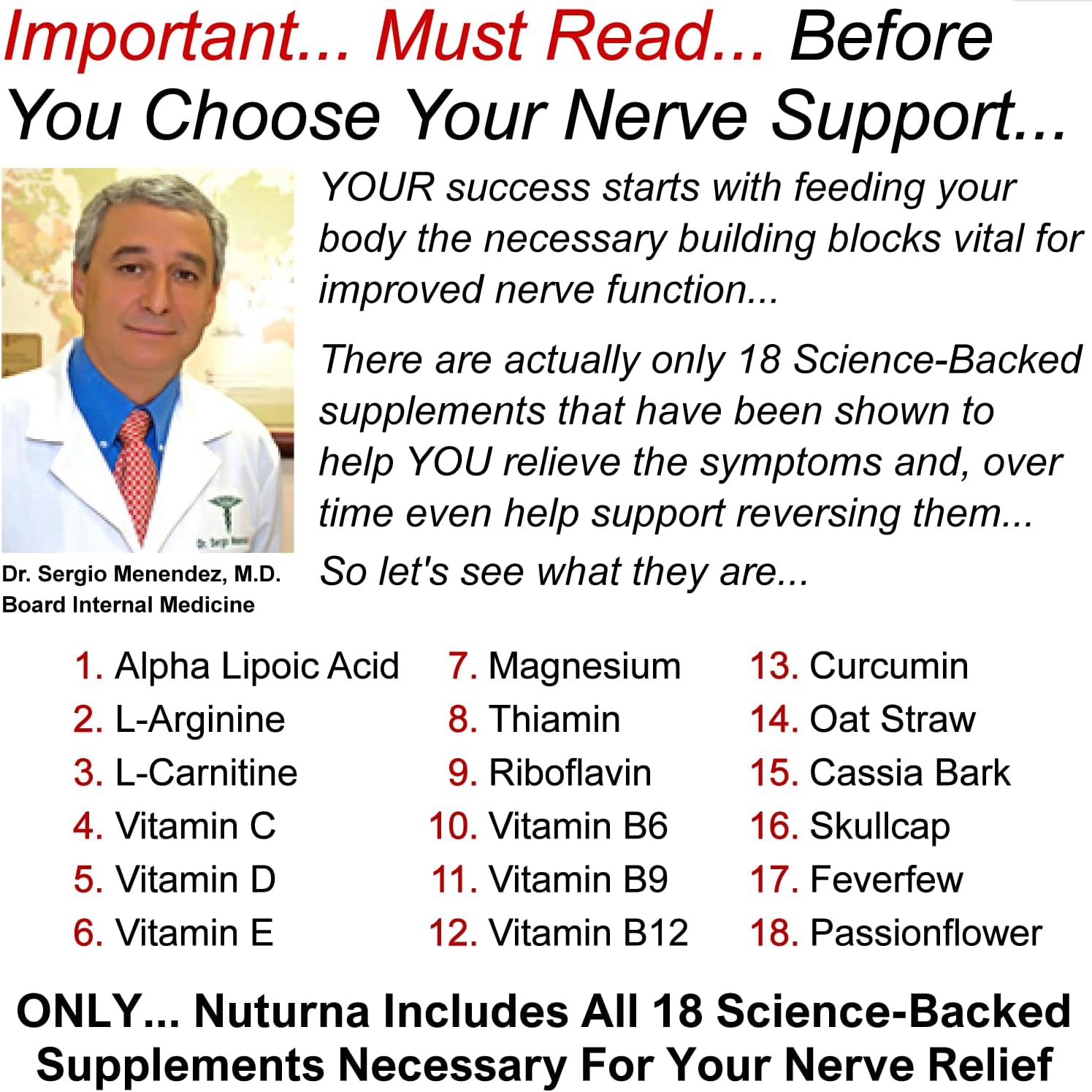 Maximum Strength Neuropathy Support Supplement - 600mg Alpha Lipoic Acid - Fortify Nerves in Hands, Feet, Fingers, & Toes - Peripheral Relief - 120 Capsules