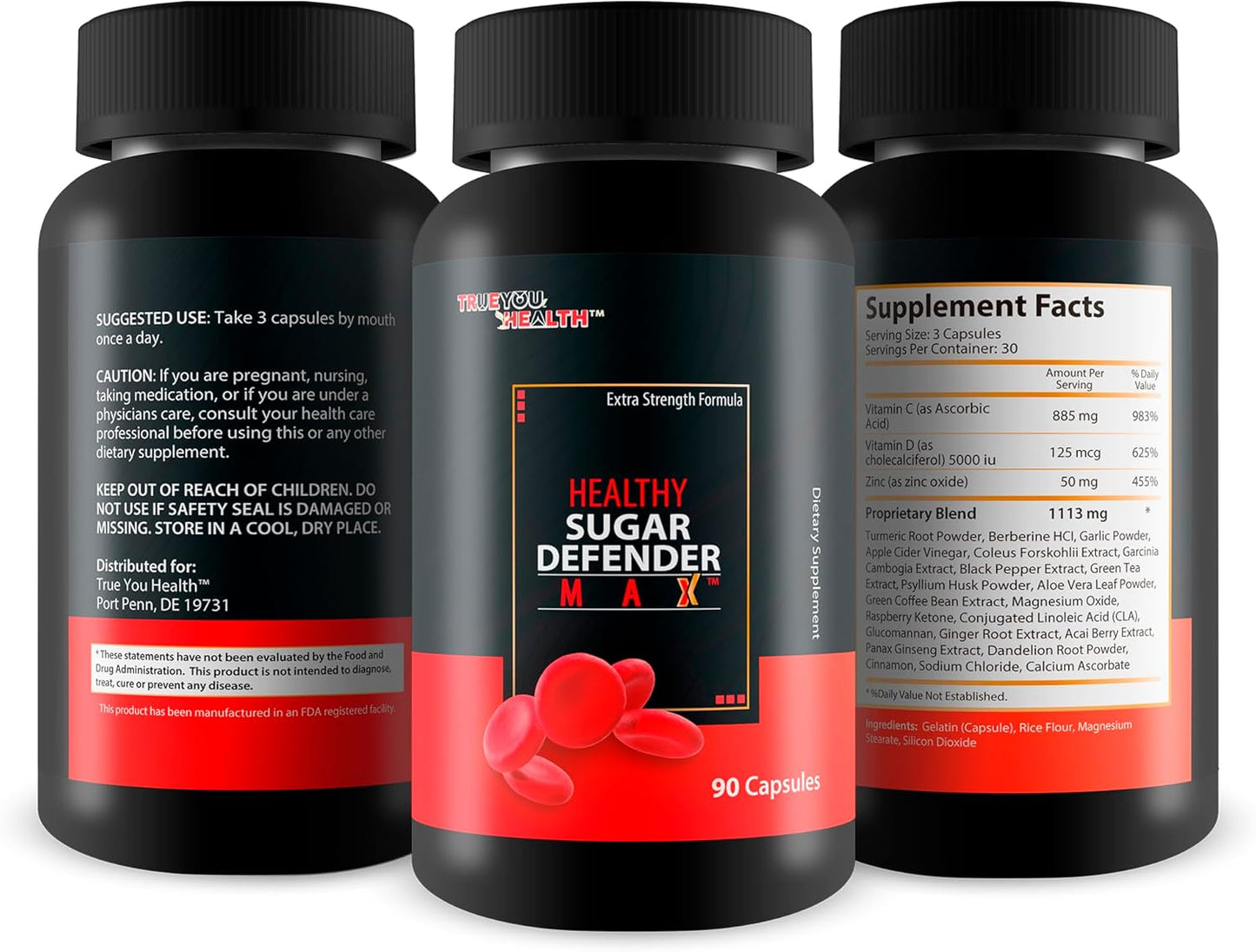 Maximum Support Sugar Defense Supplement for Healthy Blood Circulation and Heart Health