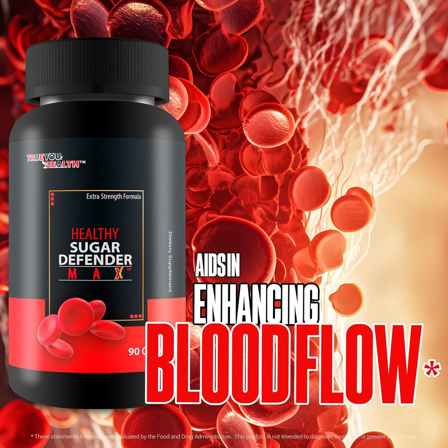 Maximum Support Sugar Defense Supplement for Healthy Blood Circulation and Heart Health