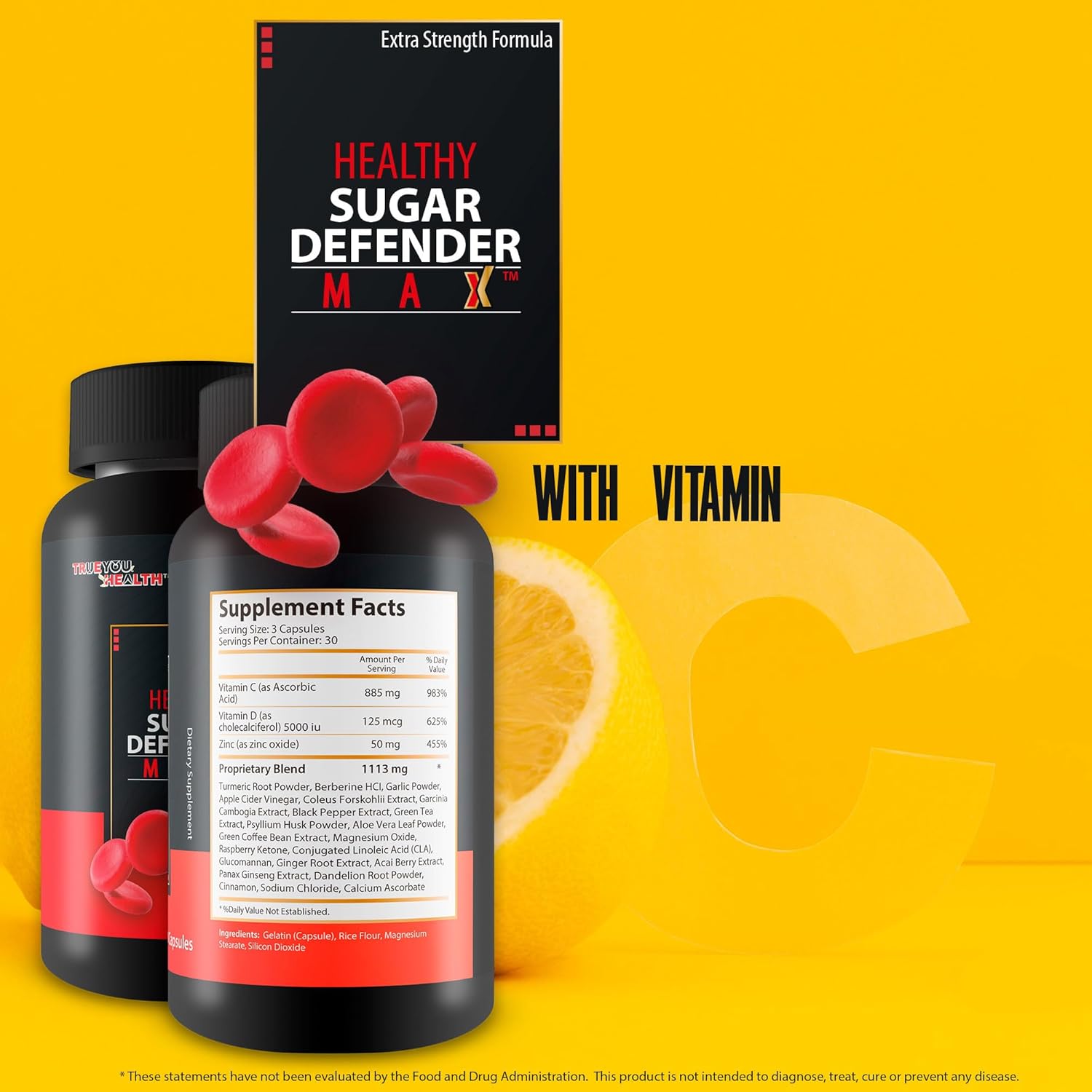 Maximum Support Sugar Defense Supplement for Healthy Blood Circulation and Heart Health