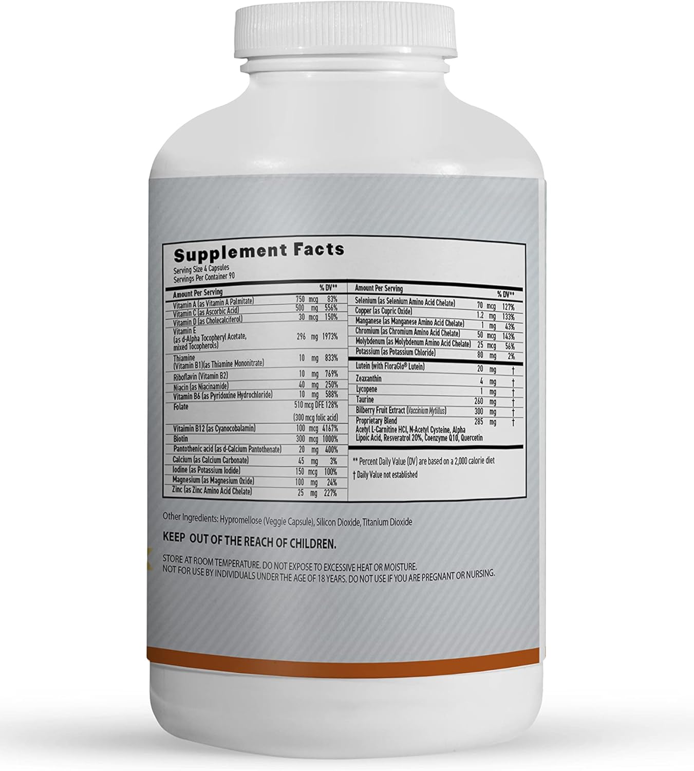 MaxiVision® AREDS 2 Eye Vitamins with Lutein and Zeaxanthin for Macular Support - 360 Capsules for Eye Strain Relief