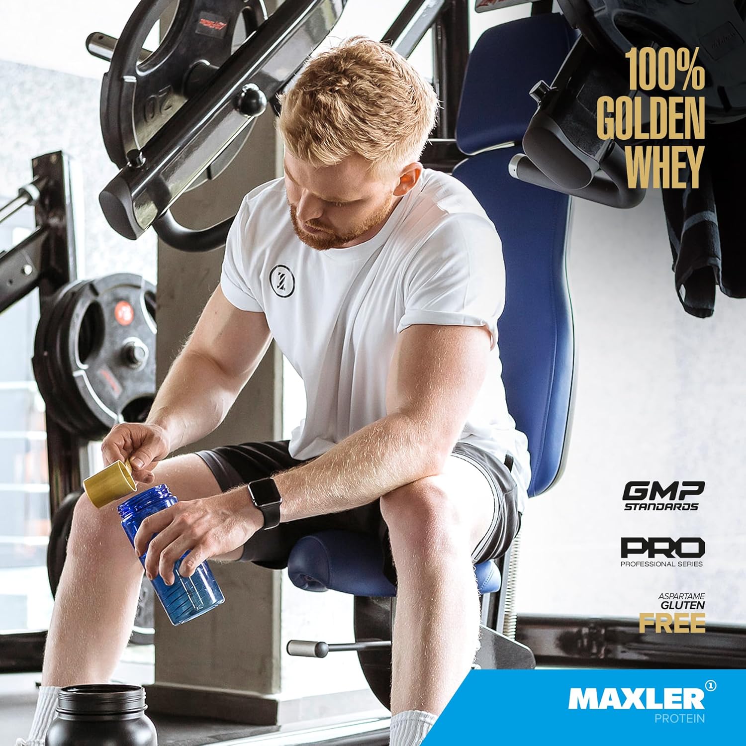 Maxler Golden Whey Protein Powder - 24g per Serving - Pre, Post & Intra Workout - Fast-Absorbing Blend - Cookies & Cream 5 lbs